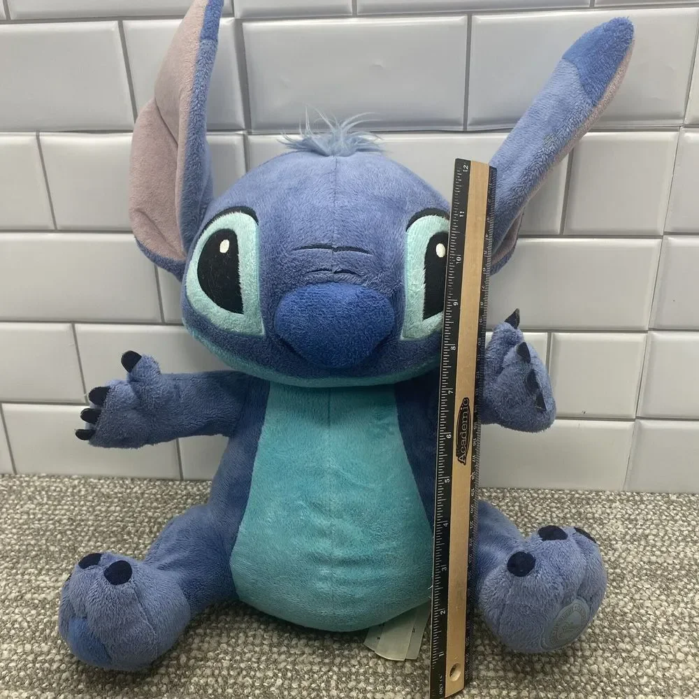 Lilo Stitch Disney Plush 14 Inch Soft‎ Big Ears Blue Cute Collectible